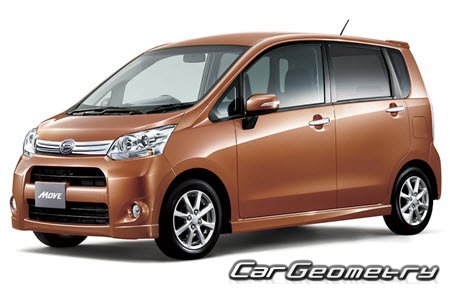 Daihatsu Move Custom(LA100 LA110) 2010-2014 Body Repair Manual