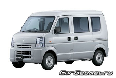 Suzuki Every (DA64) 2005-2014 Body dimensions