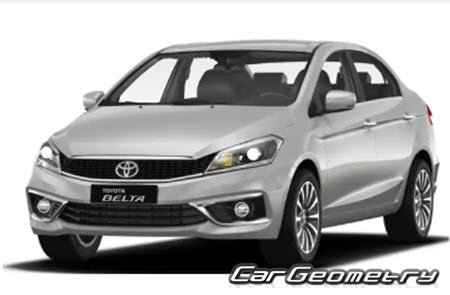 Toyota Belta from 2021 Body Repair Manual