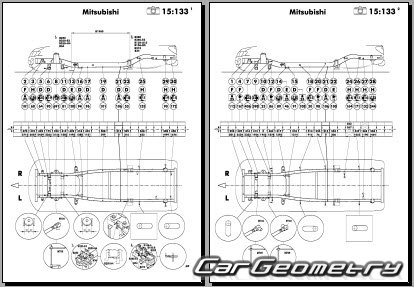 Mitsubishi Triton (KB9T) 2006-2015 (RH Japanese market) Body dimensions