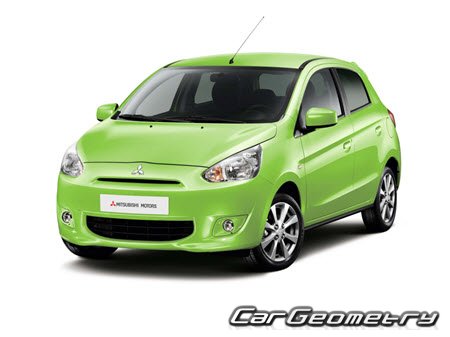 Mitsubishi Mirage (Mitsubishi Space Star) 2012-2017 Body Repair Manual