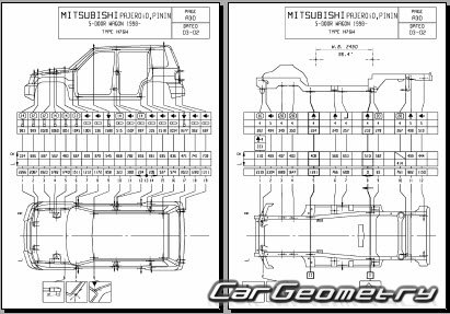 Mitsubishi Pajero iO (H65 H65 H76)1998–2007 Body Repair Manual
