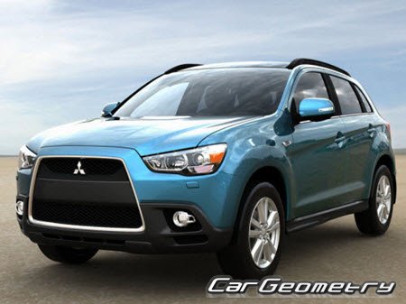 Mitsubishi ASX (GA3W) 2010-2019 Body dimensions