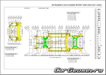 Mitsubishi ASX & Outlander Sport USA 2020-2023 Body Repair Manual