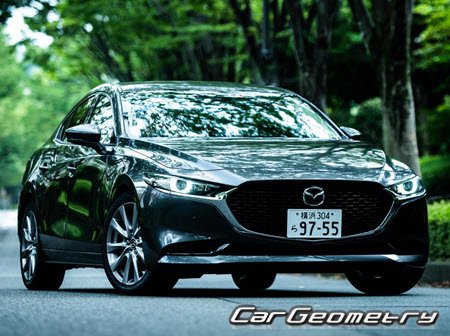 Mazda 3 (BP) 2019-2025 Body dimensions