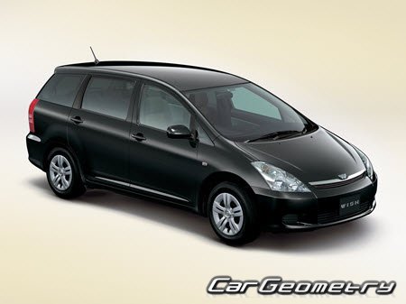 Toyota Wish (ZNE10) 2003–2009 Body Repair Manual