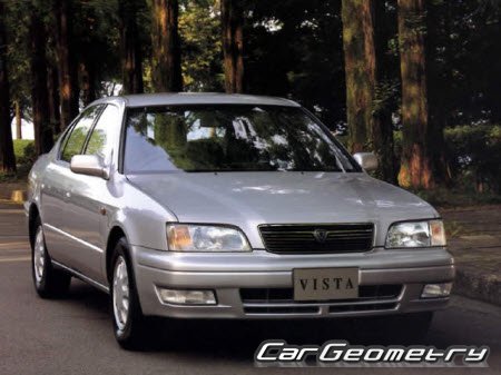 Toyota Vista (SV4# CV4#) 1994–1998 Body dimensions