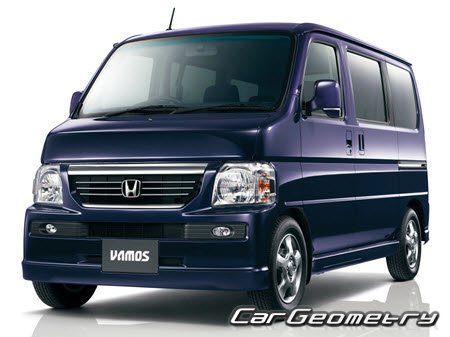 Honda Vamos (HM, HJ) 1999-2014 Body dimensions