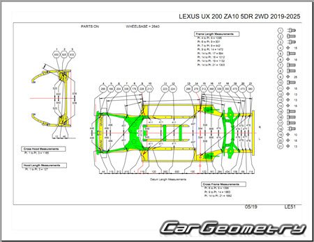 Lexus UX200, UX250h 2018-2025 Collision Repair Manual