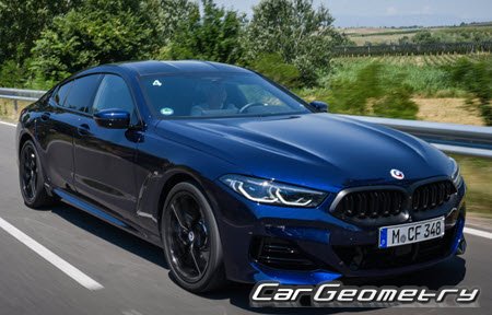 BMW 8 Series Gran Coupe (G16) 2019-2024 Body dimensions
