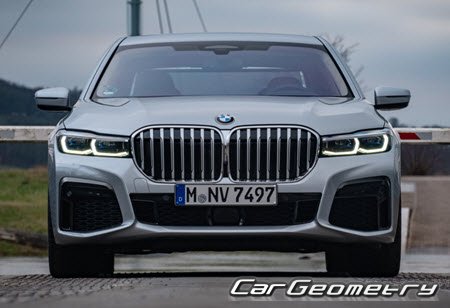 BMW 7 Series (G11) 2016-2022 Body dimensions