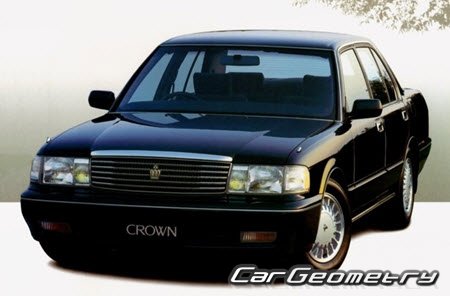 Toyota Crown (S130) 1991–1999 Body dimensions