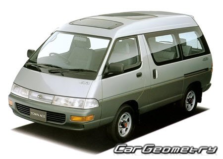 Toyota LiteAce & TownAce 1985-1996 Body dimensions