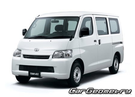 Toyota LiteAce & TownAce 2008-2020 Body dimensions