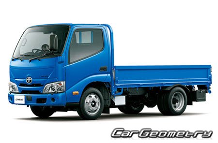 Toyota Dyna (GD23# GD28# TR23# TR28#) from 2016 Body dimensions