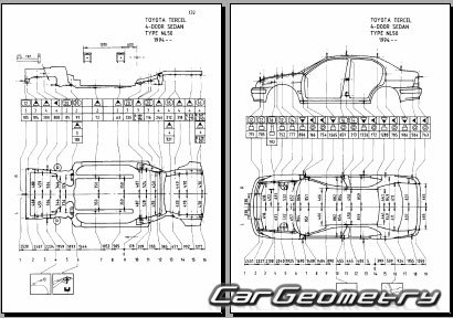 Toyota Tercel (EL50 EL53) 1995-1998 Collision Repair manual