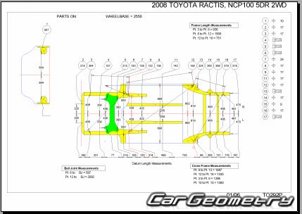 Toyota Ractis 2005–2010 RH Body Repair Manual