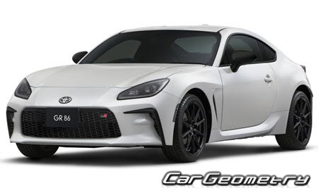 Toyota GR86 (ZN8) from 2021 Body dimensions