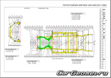 Toyota Sienna (GSL30 GSL33 GSL35) 2018-2020 Collision Repair Manual