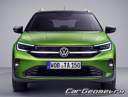 Volkswagen Taigo (CS) 2021–2028 Body dimensions
