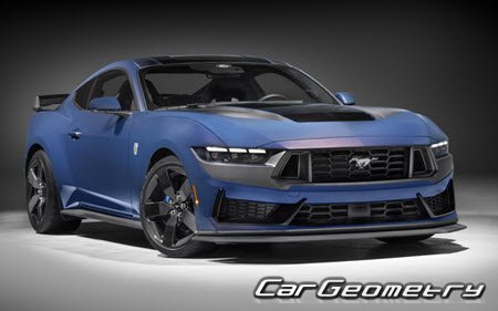 Ford Mustang 2023-2030 Body dimensions