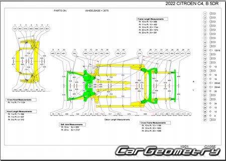 Citroen C4 (C41) 2021-2027 Body dimensions