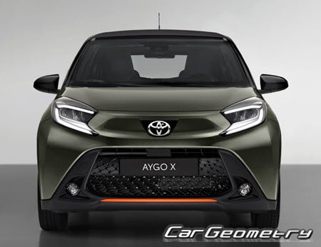 Toyota Aygo X (KGB70) from 2022 Body Repair Manual