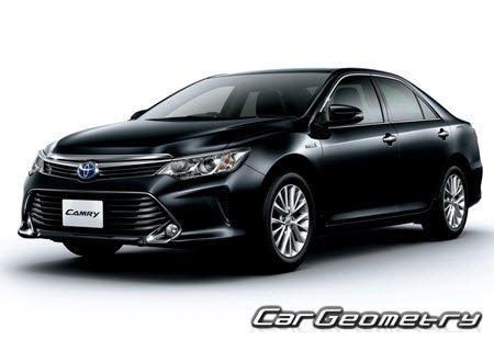 Toyota Camry Hybrid (AVV50) 2011-2017 Body dimensions