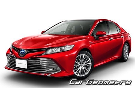 Toyota Camry Hybrid (AXVH70 AXVH75) 2017-2023 Body dimensions