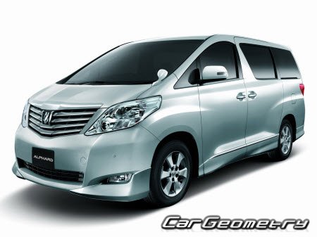 Toyota Alphard (GGH20 ANH20) 2008-2015 Body Repair Manual