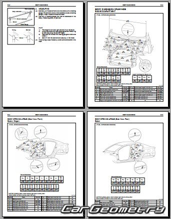 Toyota Avensis 2008-2018 Collision Repair manual