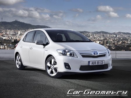 Toyota Auris Hybrid (NRE150 ZRE151 ZRE152 ZWE150) 2010-2012 Body Repair Manual