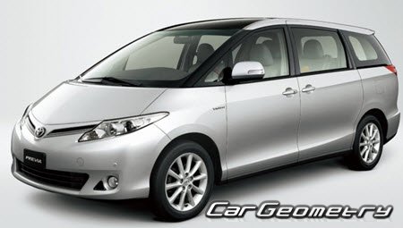 Toyota PREVIA (ACR50 GSR50) 2007–2019 Body Repair Manual