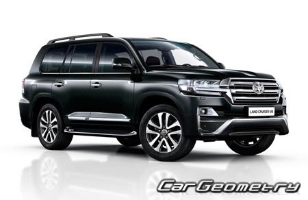 Toyota Land Cruiser 200 2015–2021 Body dimensions