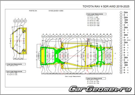 Toyota RAV4 (XA50) 2019-2025 Collision shop manual