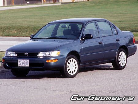 Toyota Corolla (AE101 AE102) 1993-1996 Body Repair Manual