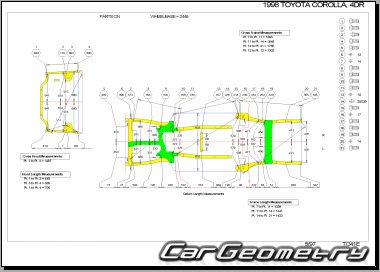 Toyota Corolla (E11#) 1997-2001 Collision Repair Manual