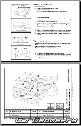 Toyota Corolla (ZZE110) 1998-2002 USA Collision Repair Manual