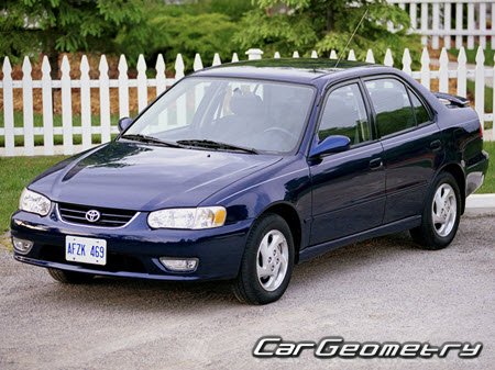 Toyota Corolla (ZZE110) 1998-2002 USA Body Repair Manual