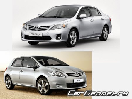 Toyota Corolla Auris (NRE150 ZRE151 ZRE152) 2010-2012 Body Repair Manual