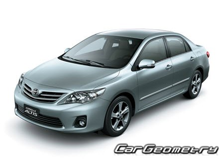 Toyota Corolla Altis 2007-2014 Body Repair Manual