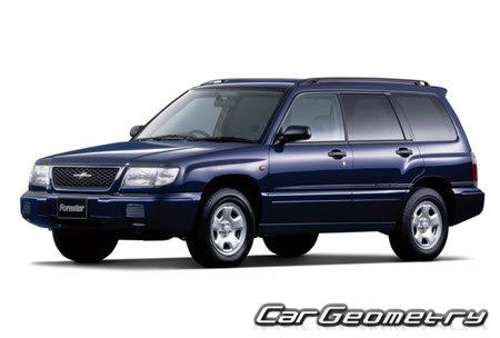 Subaru Forester (SF5) 1997-2002 Body dimensions