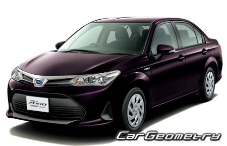 Toyota Corolla Axio Hybrid (NKE165) 2015-2022 Body dimensions