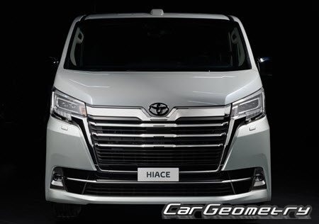 Toyota Hiace 2019-2021 Body dimensions