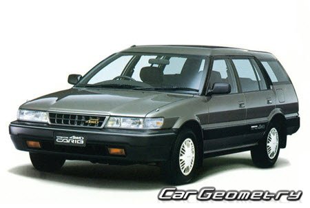 Toyota Sprinter Carib (AE95G) 1988-1995 Body dimensions