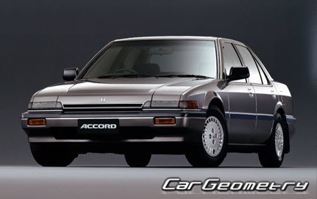 Honda Accord & Vigor (CA) 1985-1989 Body dimensions