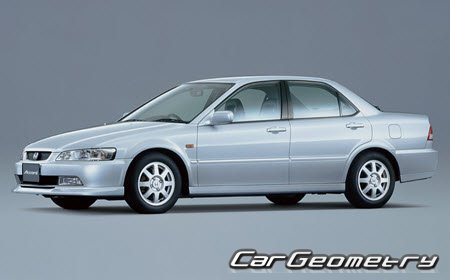 Honda Accord & Torneo 1997-2002 Body dimensions