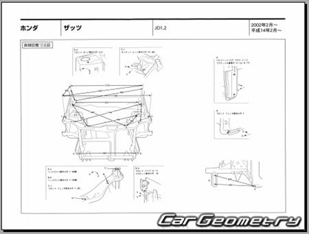 Honda That's (JD1 JD2) 2002-2007 (RH Japanese market) Body dimensions