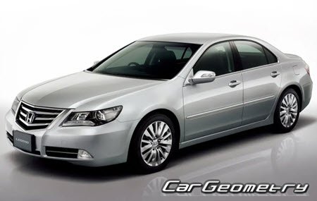 Honda Legend (KB2) 2008-2012 Body dimensions