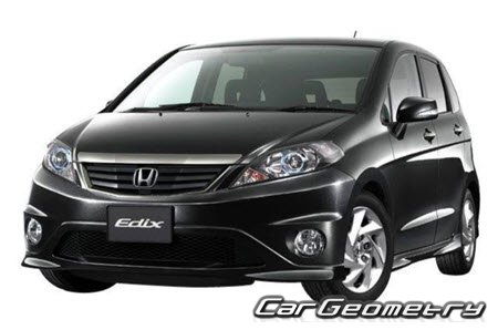 Honda Edix (BE) 2004-2009 Body dimensions